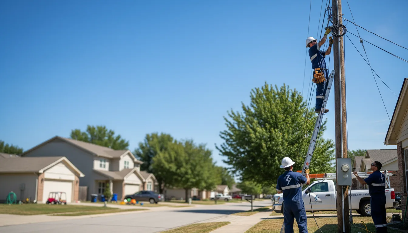 Residential electrician providing installation services in Sunset, ME